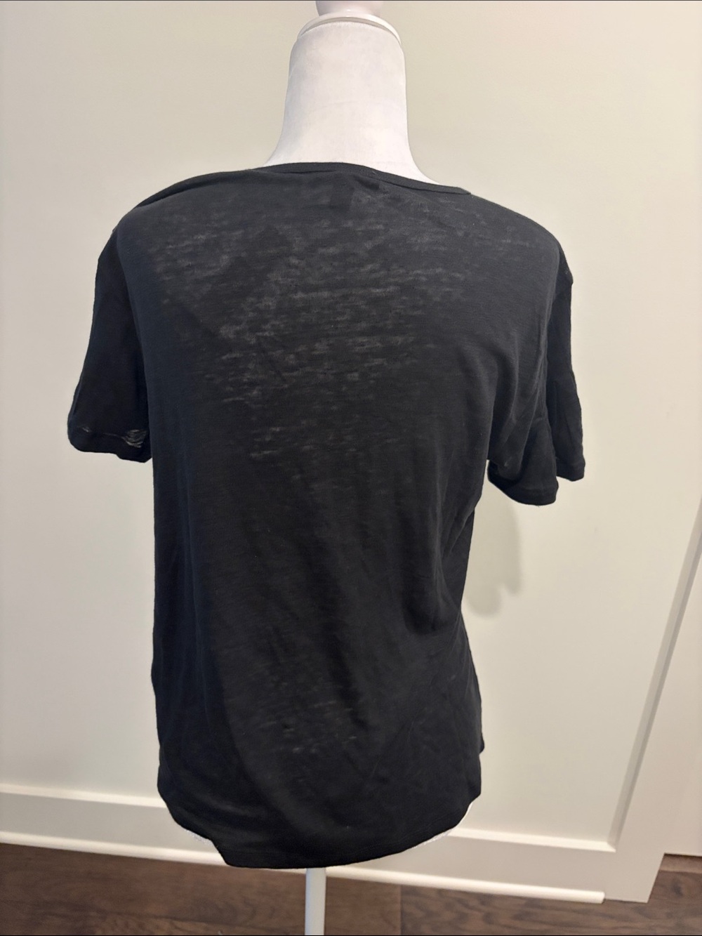 New With Tags JCrew Linen Flutter Sleeve Top Sz M - Picture 3 of 8